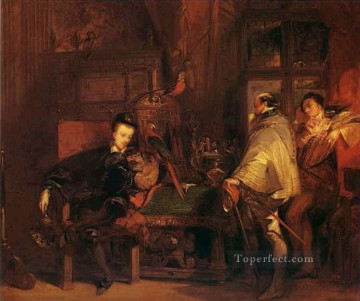  Henri Pintura al %C3%B3leo - Enrique III y el embajador inglés romántico Richard Parkes Bonington